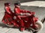 Vintage Fun Ho Motorcycle with Two Riders Carousel 3