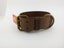 Taurus Genuine Leather Dog Collar Large 57cm - Buffed Brown Brass Buckle Carousel 5