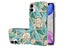 Finger Ring Kickstand Case Cover for iPhone 11 Marble & Flower Carousel 1