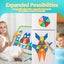 Playpals 120PCS Kids Magnetic Tiles Blocks Building Educational Toys Child Gift Carousel 6