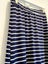 Navy Blue and White Striped Midi / Maxi Skirt - Size 8 Carousel 5