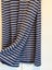 Navy Blue and White Striped Midi / Maxi Skirt - Size 8 Carousel 2