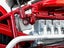 1930 Indian 4 Motorcycle Die Cast Model & Chiefs Head Vinyl Sticker. Large 180mm Carousel 3