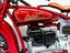 1930 Indian 4 Motorcycle Die Cast Model & Chiefs Head Vinyl Sticker. Large 180mm Carousel 4