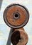 Two big old factory wooden spools / bobbins - wonderful patina Carousel 3