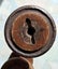 Two big old factory wooden spools / bobbins - wonderful patina Carousel 4