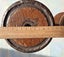 Two big old factory wooden spools / bobbins - wonderful patina Carousel 7