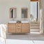 Lorris Natural Solid Oak Double Basin Vanity Unit (Oak Furniture Store) Carousel 1