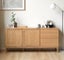 Oslo Natural Solid Oak Sideboard (Oak Furniture Store) Carousel 1