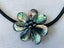 Stunning Paua Shell Flower Necklace with Pearl Center Carousel 4