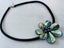 Stunning Paua Shell Flower Necklace with Pearl Center Carousel 2