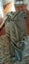 New, unused sage grey-green velvet-canvas upholstery fabric 4m Carousel 6