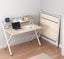 Writing Desk with Storage Shelf Foldable Laptop Table Carousel 1