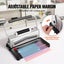 Coil Spiral Binding Machine Book Maker Electric 46-Hole 100 Binding Spines Carousel 3