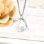Personalised Family Necklace Triple Heart Pendant in Silver with 3 Names Carousel 3