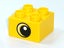 ®™DUPLO - Yellow Brick 2 x 2 Black Pupil & White Dot & Large Crescent Eye Patt Carousel 2