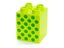 ®™DUPLO - Brick 2 x 2 x 2 with Green Dots Pattern ~Retired November 2014~ Carousel 2