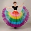 Rainbow Tutu Skirt Petticoat Tulle underskirt Carousel 1