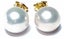 Quality 10 - 10.5mm White Round FW Cultured Pearl Stud Earrings Carousel 6