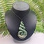 New Zealand Greenstone Pounamu Triple Twist with Koru #Tlw001 Carousel 1