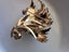 UNIQUE Grossé 1966 Germany Gold Plated Brooch with Pearl Carousel 3
