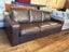Vintage Brown Full Leather 3 Seater Couch Carousel 3