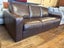Vintage Brown Full Leather 3 Seater Couch Carousel 8