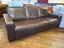 Vintage Brown Full Leather 3 Seater Couch Carousel 13