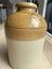 Beautiful antique glazed stoneware crock, an oldie but a goodie - $1 RESERVE Carousel 7