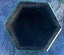 3 Hexagon Shape Glass MirrorJewellery Boxes Black Felt with Crystal Knob Handles Carousel 9