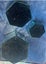 3 Hexagon Shape Glass MirrorJewellery Boxes Black Felt with Crystal Knob Handles Carousel 14