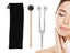128HZ Tuning Fork with Reflex Hammer Aluminum Alloy Sensory Tuning Fork Silver Carousel 1