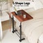 Artiss Laptop Desk Table Adjustable 60CM Dark Wood Carousel 4