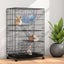 i.Pet Rabbit Cage 100cm Hutch 3 Level Indoor Guinea Pig Ferret Carousel 8