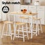 Artiss 4x Bar Stools Wooden Chairs Oak Carousel 4