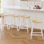 Artiss 4x Bar Stools Wooden Chairs Oak Carousel 7