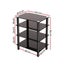 Artiss TV Stand 4 Tiers Storage Shelf Rack Tempered Glass Entertainment Unit Carousel 3