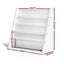 Keezi 4 Tiers Kids Bookshelf Magazine Shelf Children Bookcase Rack Organiser Carousel 2
