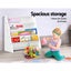 Keezi 4 Tiers Kids Bookshelf Magazine Shelf Children Bookcase Rack Organiser Carousel 3