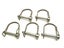 1/4" x 1-5/8" D Type Double Wire Snap Safety Pin LOT OF 5 Carousel 1