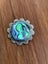A FANTASTIC STERLING SILVER & PAUA BROOCH Carousel 1