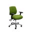 Buro Roma 3 Lever Mid Back Office Chair with Arm Rest, Green Fabric, Polished... Carousel 1