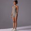 Elosung Grey High Impact Seamless Bodysuit Nude Feel Yoga Fitness Romper Carousel 3