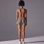 Elosung Grey High Impact Seamless Bodysuit Nude Feel Yoga Fitness Romper Carousel 5