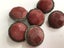 RARE Antique Victorian Chinese Cinnabar lacquer button Carousel 3