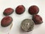 RARE Antique Victorian Chinese Cinnabar lacquer button Carousel 5