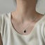 Misty black Oval Pendant Necklace Carousel 3