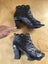 Maher Black Cut Out Peep Toed Ankle Boots Size 39/8 Carousel 4
