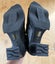 Maher Black Cut Out Peep Toed Ankle Boots Size 39/8 Carousel 5