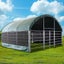Livestock Shelter 6x6x3.7m with Net Sides Green Carousel 1